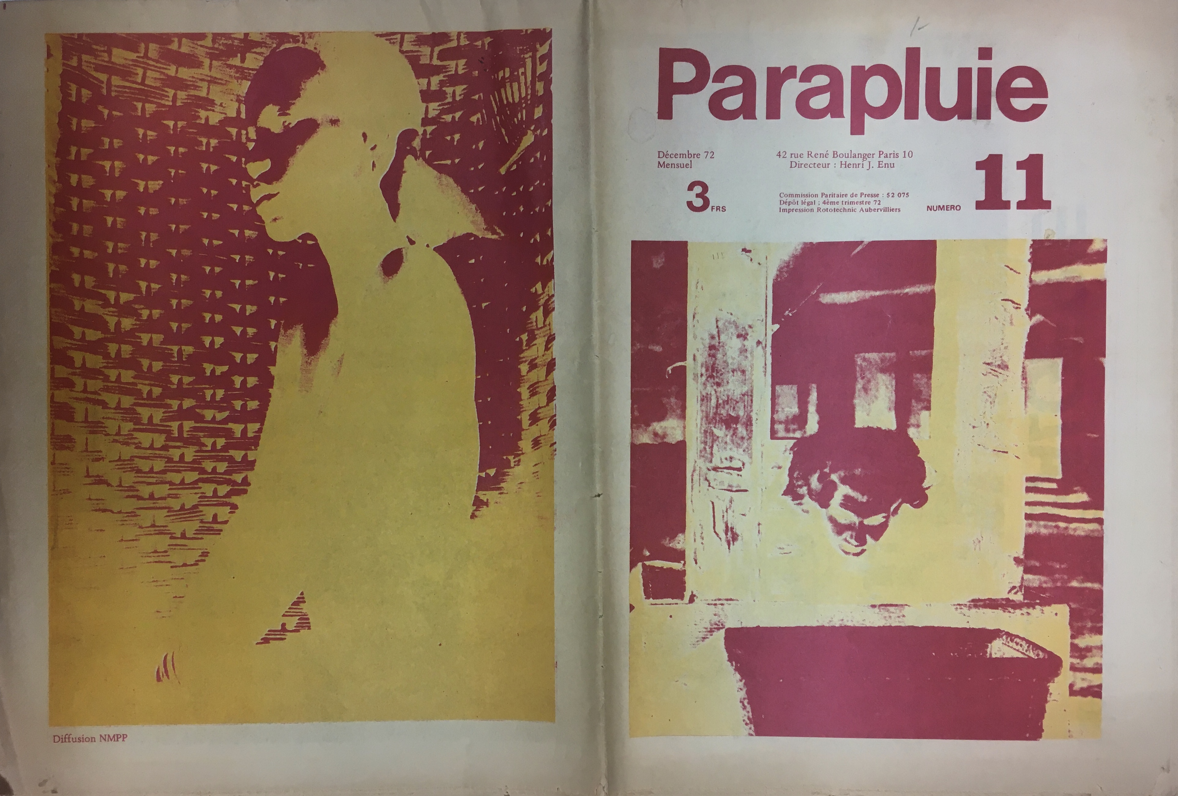 Parapluie, no. 11, décembre 1972.