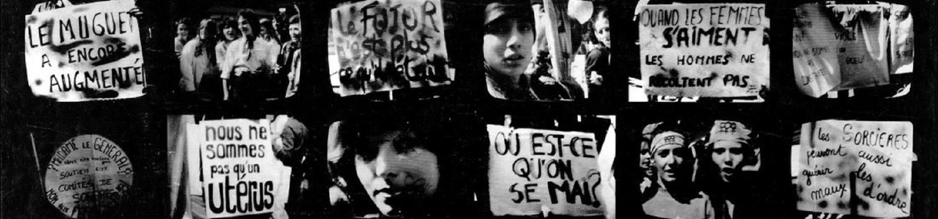 Monique Duriez, Delphine Seyrig, Ioana Wieder, Qu'est-ce qu'on se mai?, détail affiche.